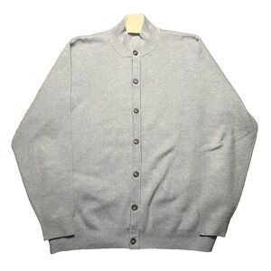 Williams & Kent Sweater Men's XL Light Blue Knit Cardigan Button Up Preppy EUC